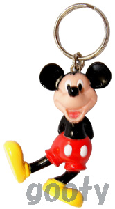 ミッキーマウス　キーホルダーmickey mouse　キーチェーン製造中止品　背中で手を組んでるのアメリカより直輸入 | グッティー 楽天市場店