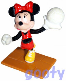 ミニーマウス　PVCMinnie Mouseバレーボール　PVC　90年代デッドストックゴム人形