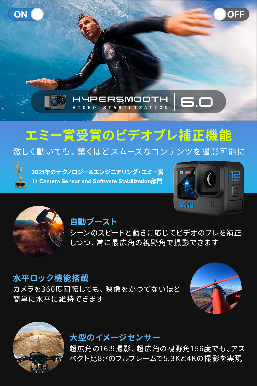 楽天市場】【GoPro公式限定】GoPro HERO12 Black 認定SDカード付 国内