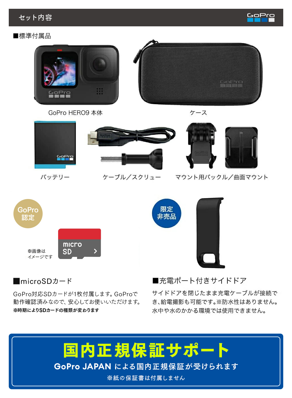 GoPro HERO9 BLACK/SDカード付き-