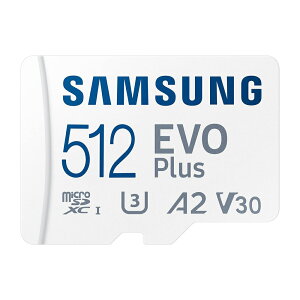 Samsung �T���X�� microSD�J�[�h 128GB / 256GB / 512GB �}�C�N��SD EVO Plus microSDXC UHS-I U3 �ő�]�����x160MB/�b �������K�i