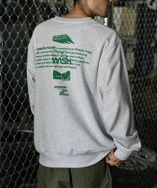 GORDON MILLER ゴードンミラー スポンサープリント 12.7oz スウェット クルーネック メンズ 長袖 丸首