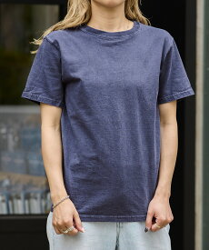 Good On ショートスリーブクルーネックTシャツ　グッドオン メンズ レディース 半袖 クルーネック アメカジ シンプル 無地 トップス カットソー カジュアル 顔料染め 綿100 USコットン