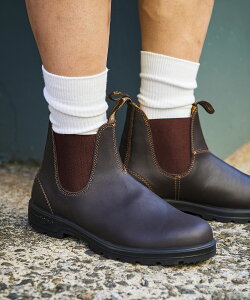 BLUNDSTONE クラシックコンフォート Walnut BS550  雨 コーデ サイドゴアブーツ メンズ レディース チェルシーブーツ ワークブーツ 耐水 軽量 レザーブーツ レインブーツ アウトドア キャンプ フ