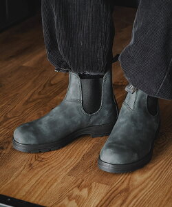 BLUNDSTONE クラシックコンフォート RUSTIC BLACK BS587 雨 コーデ サイドゴアブーツ メンズ レディース チェルシーブーツ ワークブーツ 耐水 軽量 レザーブーツ レインブーツ アウトドア キャンプ