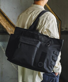 【公式】トートバッグ ファブリック 大容量 多収納 多機能 PVC加工 撥水加工 防水 耐久性 フラップ付 ジップポケット メッシュポケット オシャレ コーデュラ メンズ レディース バッグ 無地 シンプル ブラック 黒 軽量 通勤 通学 旅行 27L GORDON MILLER ゴードンミラー