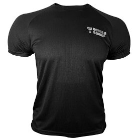 吸汗速乾 ドライ メッシュ トレーニング Tシャツ 半袖 スポーツ ジムウェア 筋トレウェア フィットネス ショートスリーブ メンズ 男性 筋トレ グッズ プレゼント 送料無料 GORILLA SQUAD ゴリラスクワッド 運動 ストレッチ ランニング ポリエステル 通気性 吸水速乾