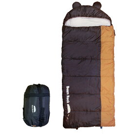 【Bears Rock】-6度 子ども用　小さめ　子ぐま寝袋　封筒型 ふんわり暖かい 3.5シーズン 洗える 寝袋 ふわ暖 キャンプ 防災 アウトドア 洗える寝袋 緊急用 夏用 防災用 軽量 -6℃ コンパクト 冬用 布団 防災グッズ 車中泊 ボーイスカウト 林間学校 野外活動 シュラフ MX-604J