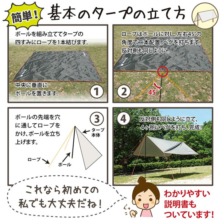 楽天市場 しろくまスクエアタープ Bears Rock ポール２本付き アレンジ広がる しろくま 自在 タープ 正方形 3 3ｍ テント おすすめ 一泊 コンパクト キャンプ ハンモック ツーリング ソロキャンプ ハヤブサテント ヘキサ 庭 ガーデン 小型 おうち 家 Sqt 401