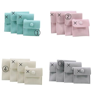 【5個セット】ベロアアクセサリーポーチ ジュエリー入れ 指輪 ポーチ 収納 小物入れ ラッピング 包装 プレゼント