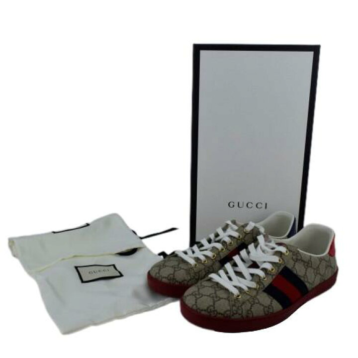 楽天市場】GUCCI グッチ GGスプリームキャンバススニーカー メンズ 7 