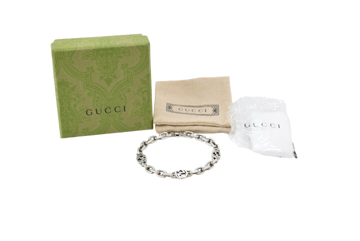 楽天市場】グッチ GUCCI ブレスレット インターロッキングG Ag925 