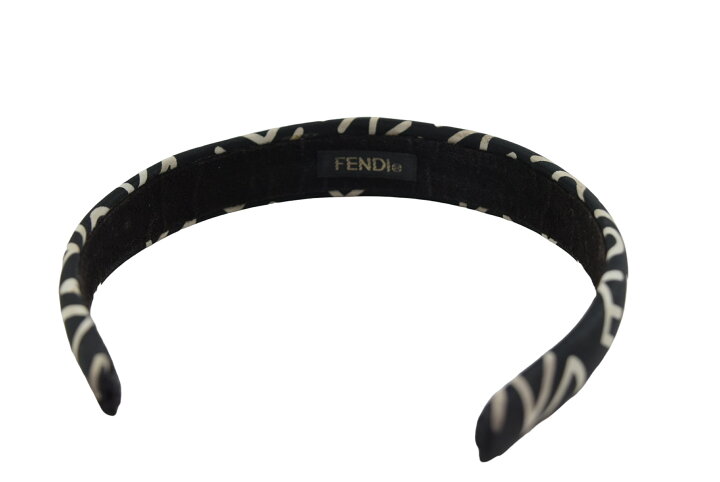 楽天市場】FENDI フェンディ カチューシャ ヘアバンド ブラック系 ロゴ 