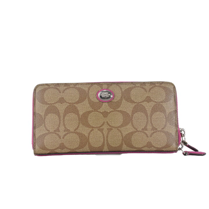 楽天市場】COACH コーチ アコーディオンジップ 長財布 シグネチャー 