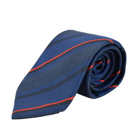 FENDI フェンディ ネクタイ シルク100% ネイビー系 【中古】【送料無料】