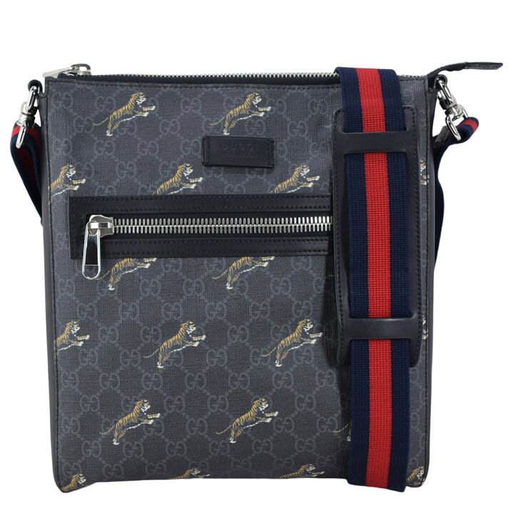楽天市場】グッチ GUCCI ショルダーバッグ GGスプリーム 黒 虎柄  