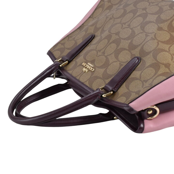 楽天市場】COACH コーチ 2WAYバッグ F57492 シグネチャー×レザー 