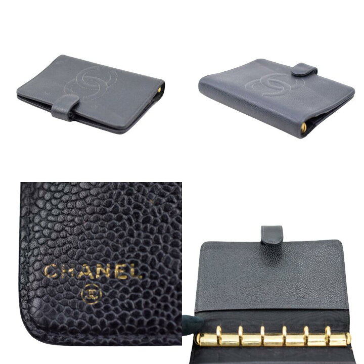 楽天市場】シャネル CHANEL ココマーク キャビアスキン 手帳カバー  