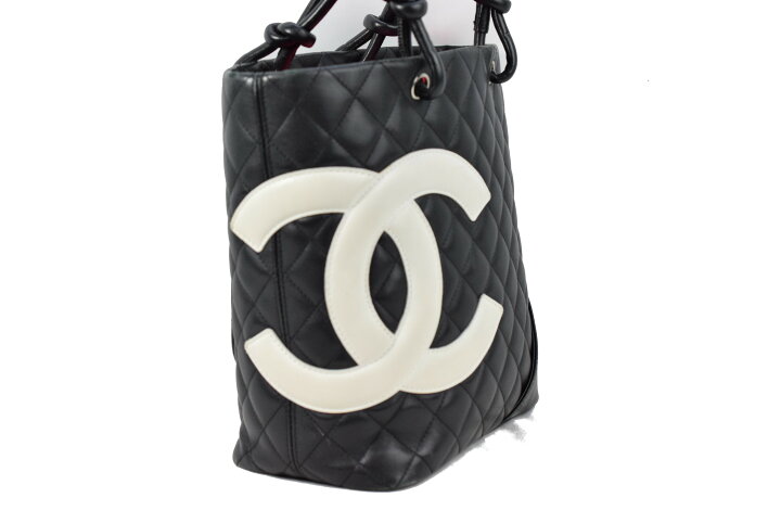 楽天市場】シャネル CHANEL カンボンライン ミディアム トート バッグ 