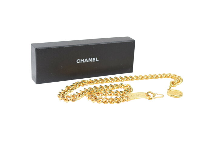楽天市場】シャネル CHANEL チェーン ベルト ゴールド ココマーク  