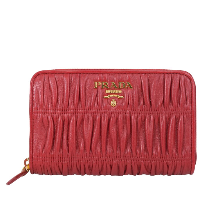 楽天市場】【送料無料】プラダ PRADA 財布 ナッパレザー ラウンド 