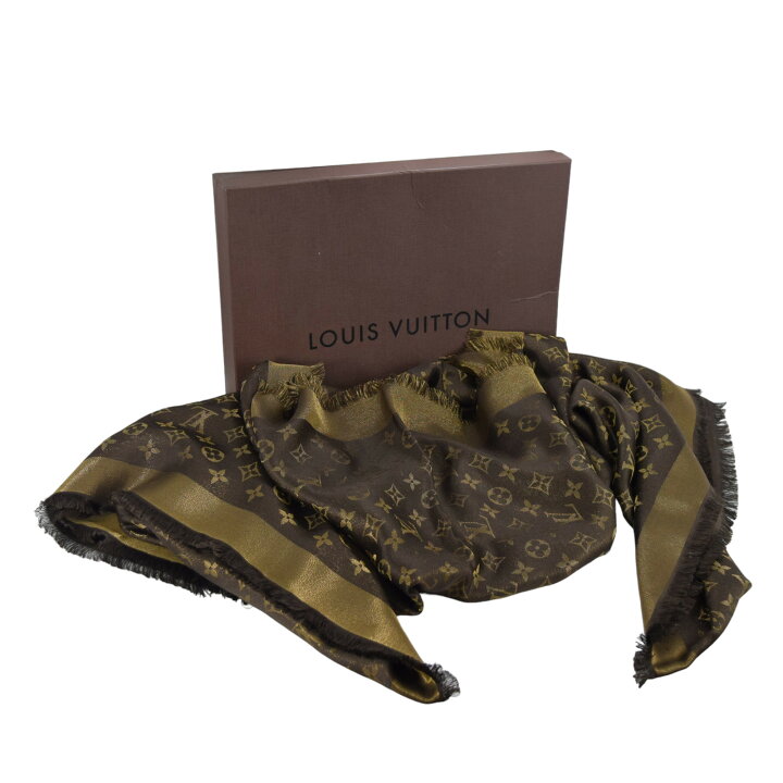 楽天市場】ルイヴィトン LOUIS VUITTON ショールモノグラムシャイン  