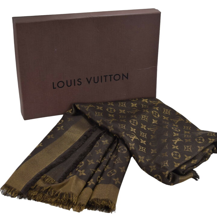楽天市場】ルイヴィトン LOUIS VUITTON ショールモノグラムシャイン 
