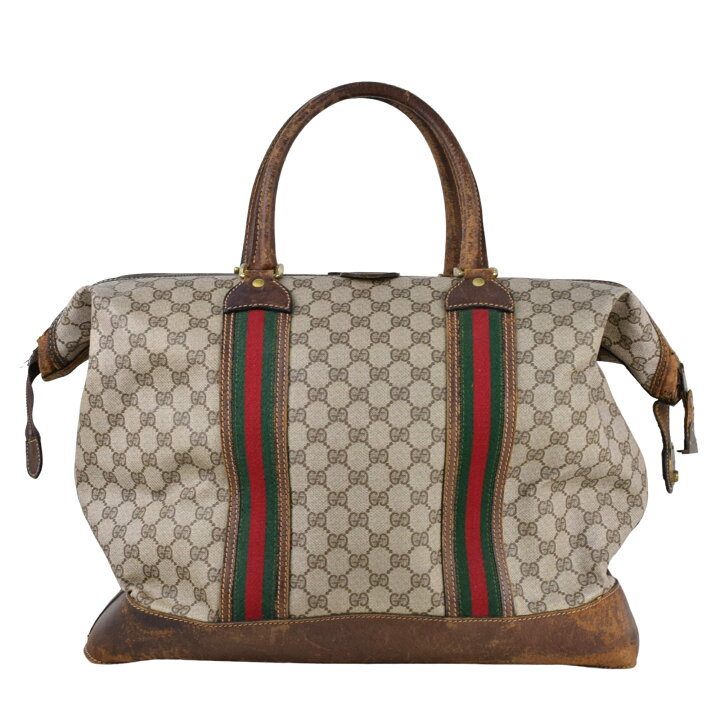 楽天市場】グッチ GUCCI シェリーライン オールドグッチ ボストン 