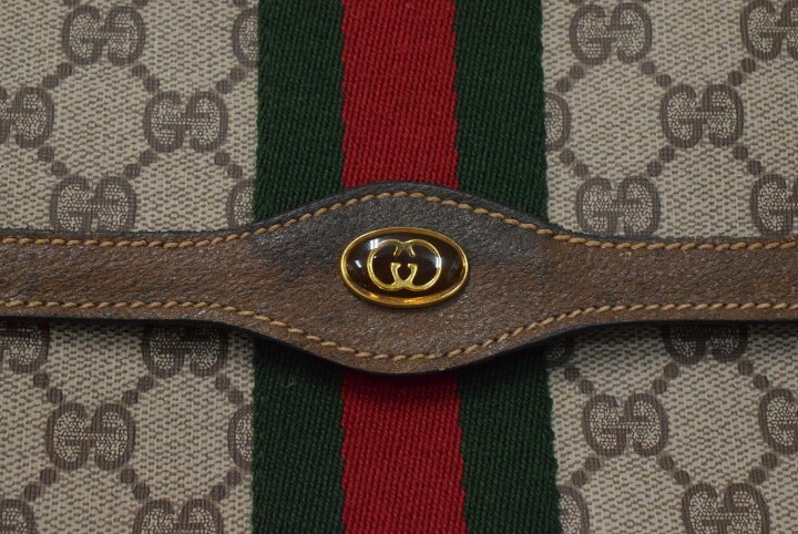 楽天市場】GUCCI グッチ ヴィンテージ シェリーライン オールドグッチ 