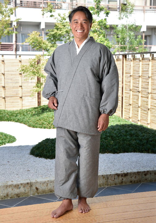 楽天市場】作務衣 メンズ 男性用 紳士用 秋冬 ゴム袖 暖かい 中綿 蓄熱 