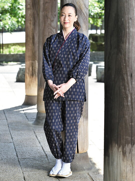 楽天市場】刺子織作務衣 レディース 春夏秋冬 通年 女性用 婦人用 