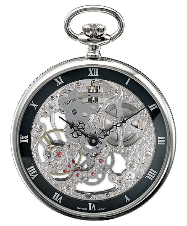 楽天市場 エポス 懐中時計 Unitas6497 懐中時計 メンズ Epos Pocket Watch ポケットウォッチ スケルトン 敬老の日 ギフト お祝い 還暦 喜寿 米寿 ブラック系 インターナショナルモードgosh