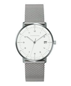 【マラソン中ポイント2倍】 ユンハンス マックスビル 047 4252 02M サファイアクリスタル 腕時計 レディース クオーツ メタルベルト JUNGHANS Max Bill 047/4252.02M メタルブレス