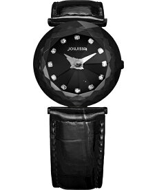 特価品 ジョウィサ J1シリーズ サファイア 1.253.M 腕時計 レディース JOWISSA Magic Sapphire クロノグラフ レザーストラップ ブラック系