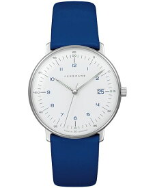 特価品 ユンハンス マックスビル レディ 047 4540 00 クオーツ 腕時計 レディース JUNGHANS Max Bill by Junghans Lady 047/4540.00 レザーストラップ ブルー系 047454000