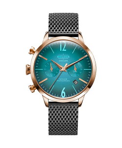 �����i �E�F���_�[ ���[�f�B WWRC602 �r���v ���f�B�[�X ���j�Z�b�N�X WELDER MOODY DUAL TIME 38MM �S�[���h �u���b�N�n