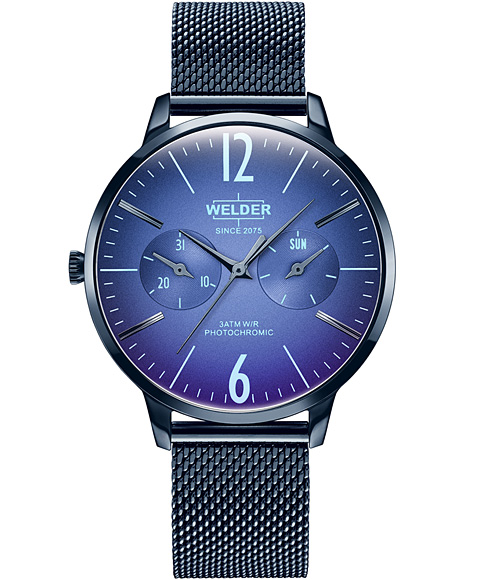 特価品 ウェルダー ムーディ ウェルダースリム WWRS603 腕時計 レディース WELDER MOODY SLIM DAY DATE 36MM ブルー系 偉大な