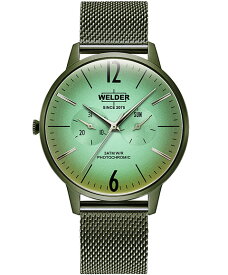 特価品 ウェルダー ムーディ 特価品 ウェルダースリム WWRS419 腕時計 メンズ WELDER MOODY SLIM DAY DATE 42MM オリーブ系