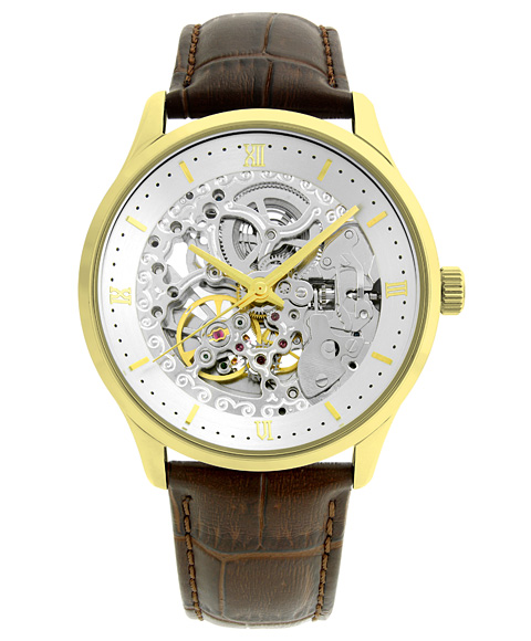 アルカフトゥーラ ブラウン系 ARCAFUTURA メンズ 腕時計 自動巻 101101YGWHYGBR メカニカルスケルトン メンズ腕時計