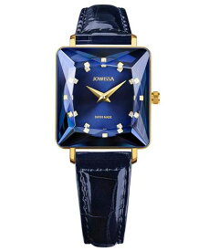 ジョウィサ ファセット プリンセス 8.061.M 腕時計 レディース JOWISSA FACET PRINCESS J8シリーズ スクエア ゴールド レザーストラップ ブルー系