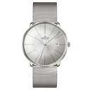 【タイムセール】ユンハンス マイスター ファイン オートマティック 027 4153 44 サファイアクリスタル 腕時計 メンズ JUNGHANS Meister fein Automatic 自動巻 メタルベルト プレゼント 027/4153.44