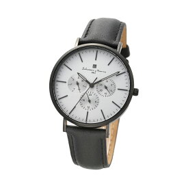 サルバトーレマーラ SM22102-BKGY 腕時計 メンズ Salvatore Marra ブラック レザーベルト ユニセックス