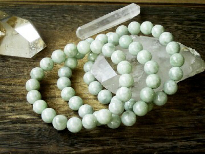 楽天市場】天然翡翠 大玉10mm ブレスレット jade 硬玉 ヒスイ輝石 