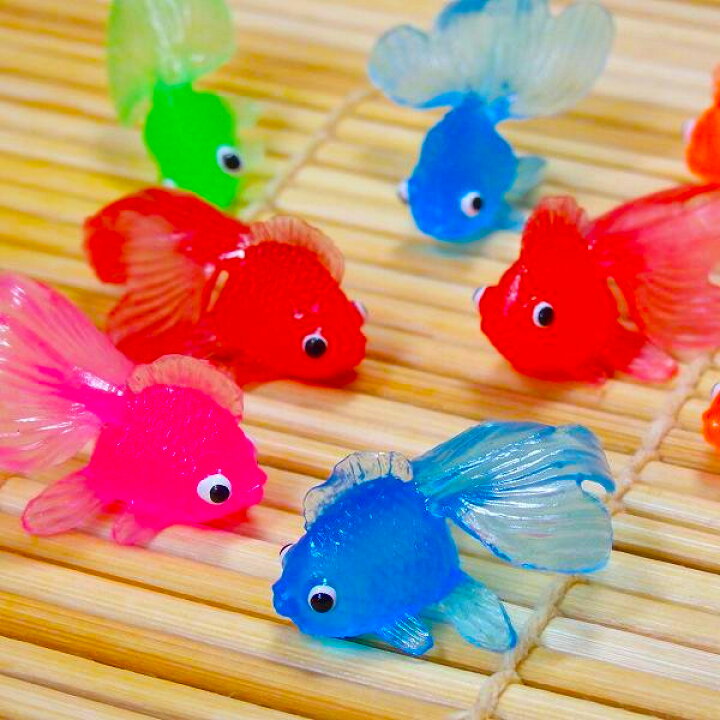 楽天市場 金魚 約100個セット きんぎょ 縁日すくい 縁日 景品 お祭り 夏祭り 金魚すくい 水に浮く おもちゃ 玩具 スーパーボール スーパーボールすくい お祭りバンク
