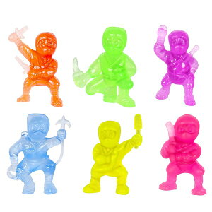 ミニミニ忍者 50個セット【景品 子供 縁日 お祭り 夏祭り イベント スクイーズ】