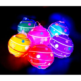 【空気ビニール】光る水ヨーヨー風カラフルエアーヨーヨー 12個セット【縁日 お祭り 夏祭り 空気ビニール玩具 景品 子供 子ども会】