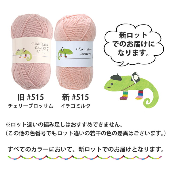 楽天市場】毛糸 【857】カメレオン カメラ 2 ソリッド ウール 