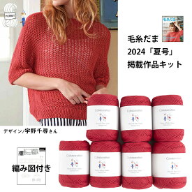 【KD1257】毛糸だま2024夏号掲載作品キットカーロ 毛糸 編み物 手芸 夏糸 毛糸ピエロ 数量限定 返品不可