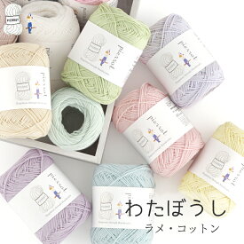 【1332】わたぼうし ラメ・コットン 綿 コットン ポリエステル ラメ 毛糸 編み物 手芸 夏糸 毛糸ピエロ