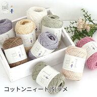 【665L】コットンニィート（S）ラメ コットン ラメ ポリエステル 編み物 手芸 毛糸ピエロ